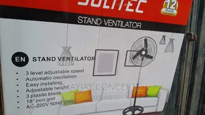 18inches Solitec Standing Fan With 3-Blades-Iron Net