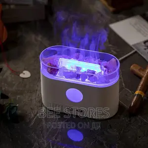 Natural Rock Flame Salt Stone Aromatic Diffuser Humidifier
