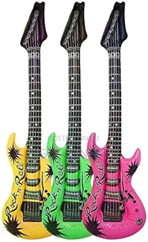 Inflatable Guitar Party Accessories - Assorted Colors