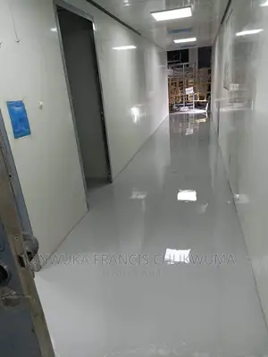 Epoxy Metallic Flooring for Hospital, Airport Pharmacy Comp.