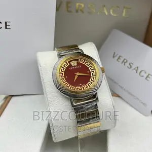Original Versace Woman's Gold Chain Watch Available in Store