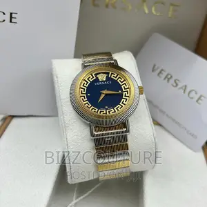 Original Versace Woman's Gold Chain Watch Available in Store