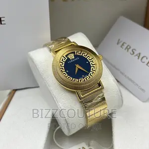Original Versace Woman's Gold Chain Watch Available in Store