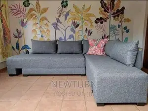 L Shape Fabric Couch.