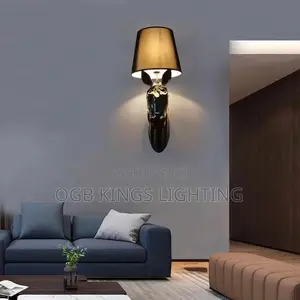 Retro Resin Horse Wall Lamp Stair Living Room Bedroom Light