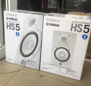 YAMAHA HS5 W 5-Inch Powered Studio Monitor (White, Pair 2pcs