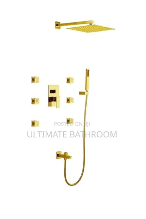 Gold 6ways Conceal Shower Mixer
