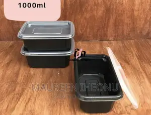 Black Plastic With Transparent Lid - 100pcs