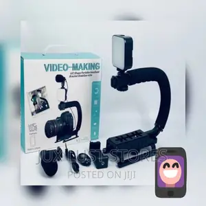 Vlogging Kit With Gimbal for Phone and Cameras