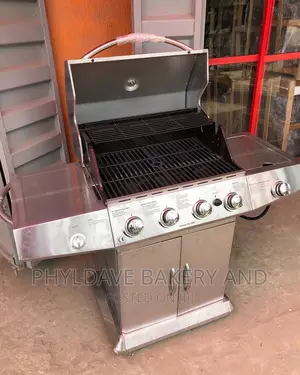 Imported 4-Burner Gas BBQ With Cabinet Available for Sale