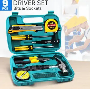 9pcs Tech Professional Basic Hand Carry Tool Box Kit