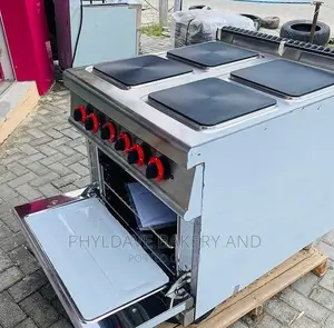 4-Burner Square Shape Electric Cooker (Industrial)