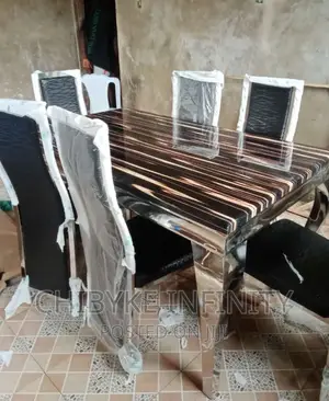 New in : Quality Contemporary 6seater Marble Top Dining Set.