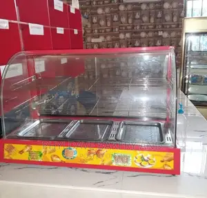Quality 3-Plates Red Snacks Warmer Machine