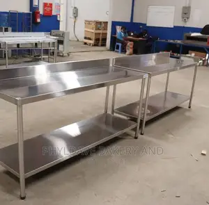 6(Feet) Stainless Work/Working Table With Back 6ft (6feet)