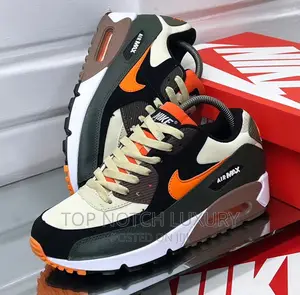 Nike Air-Max 90 Tan Olive Orange