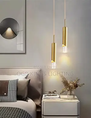 LED Pendant Light Gold Black Dimmable Chandelier Daning LED