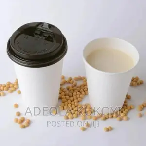 12oz White Paper Coffee Cup With Lid - A Pack of 1000pcs