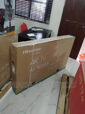 Quality Hisense 58' Smart Tv A6SERIES With Bluetooth