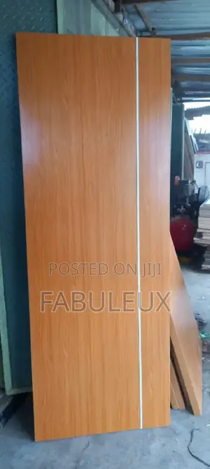 Chromed HDF Door With Complete Frame and Architrave