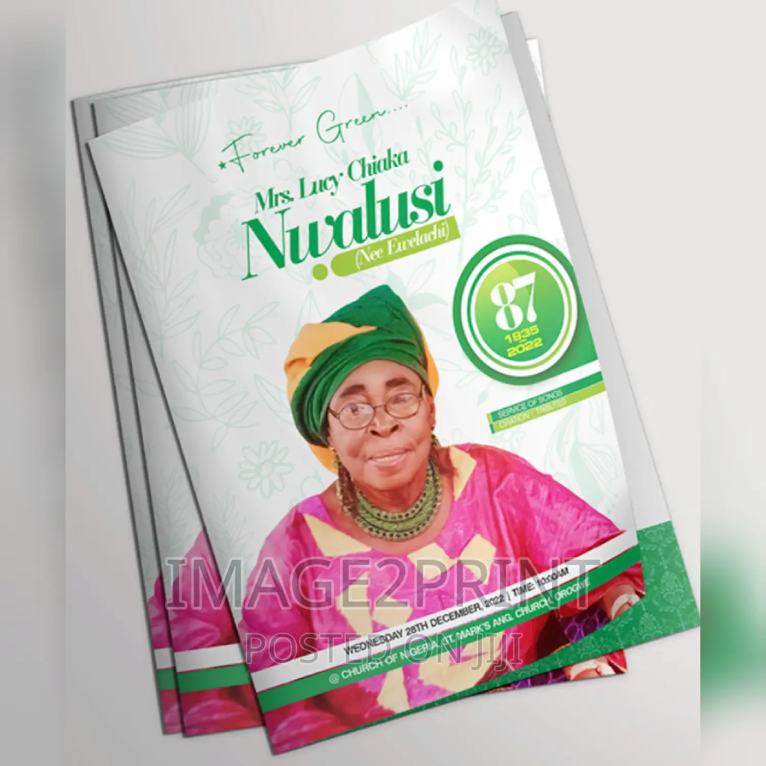 Funeral Program Printing