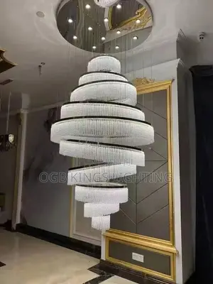Duplex Building Light Luxury Crystal Chandelier Lighting