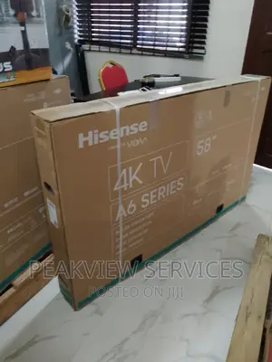 New in Hisense 58' Smart Tv A6SERIES With Bluetooth
