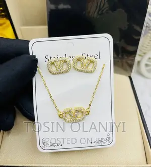 Necklace With Pendants and Earrings