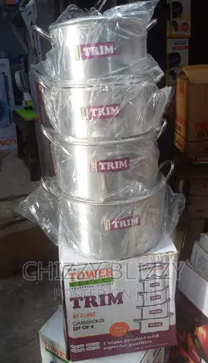 Tower Tower Pot Set - 4 Piece (Tower Trim)16,18,20,22cm.