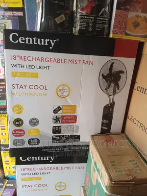Century Rechargeable Mist Fan 18" With 2 Years Warranty