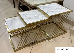 Imported Marble Quality Side Stools 3in1