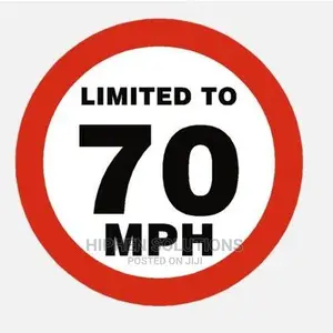 Aluminum Reflective Safety Maximum Speed Warning Sign