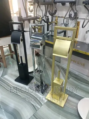 Freestanding Toilet Brush and Tissue Holer