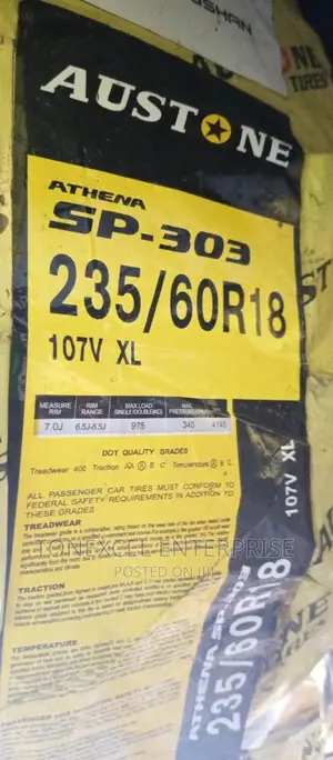 Austone 235/60/18 12months Warranty