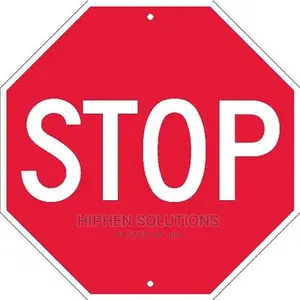 60cm Aluminum Reflective Octagonal Stop Sign