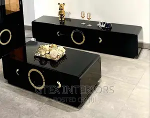 Contemporary Center Table and Tv Stand