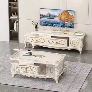 Glass Top Tv Stand and Center Table
