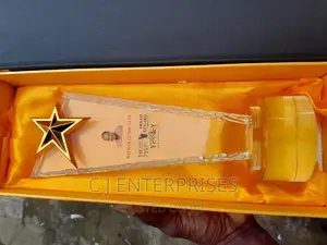 Glass Award Plaque F544
