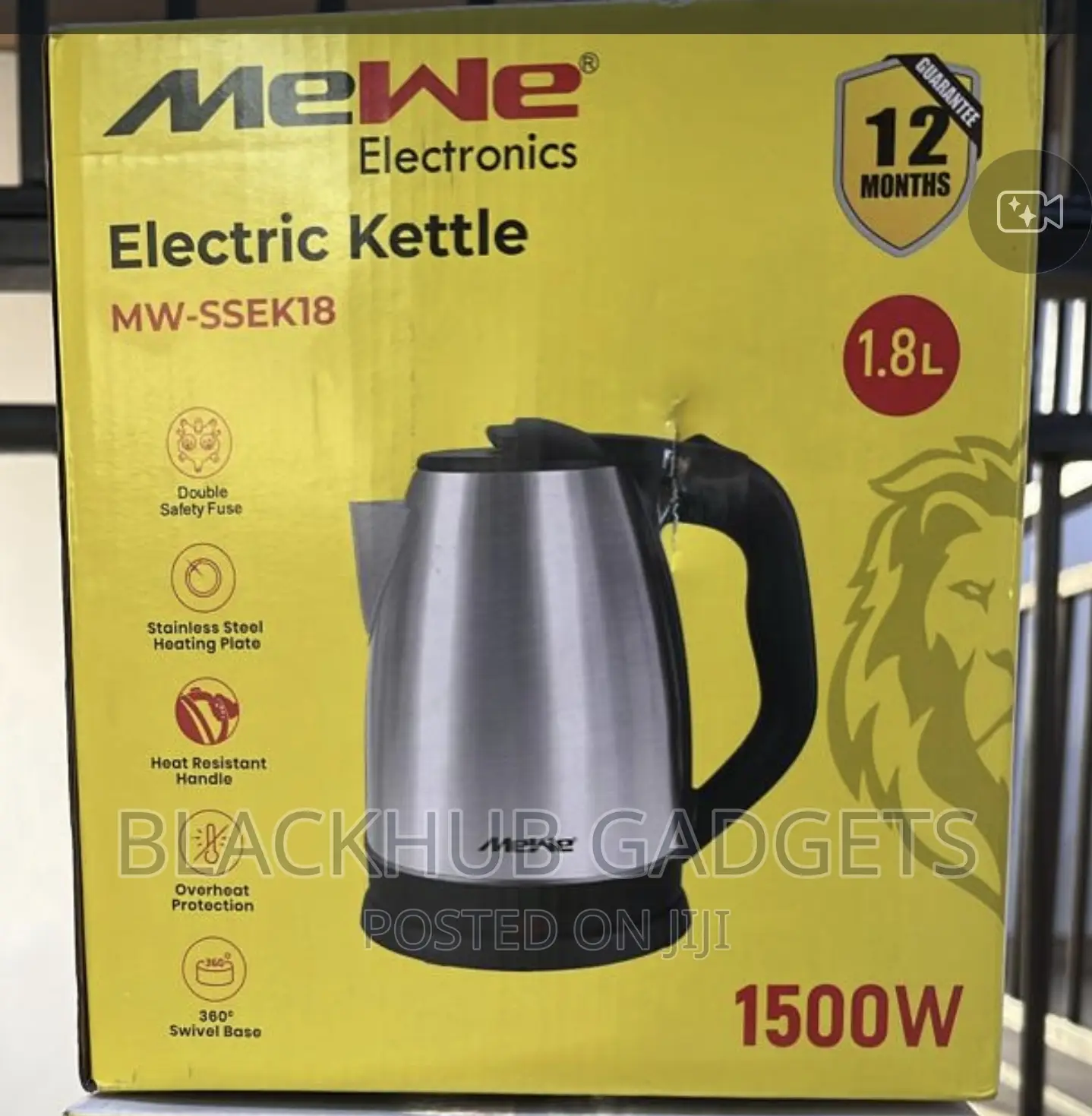 Mewe Electronic Kettle 1.8l