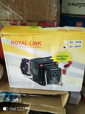 Royal Link Step Up /Down Transformer 220v + 110v - 300w+500w