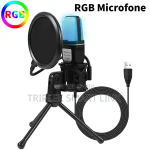 USB RGB Gaming Microphne Streaming Laptop Desktop PC PS4 PS5