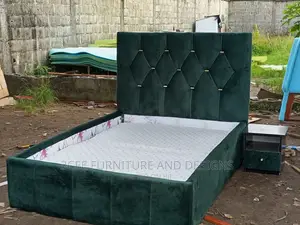4 and Half Bed Frame, Green