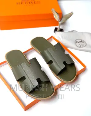 Hermes Original Leather Slipers