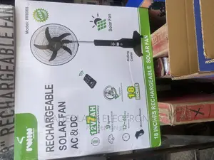 Rechargeable Solar Fan