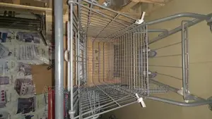 80litres Grey Supermarket Trolley