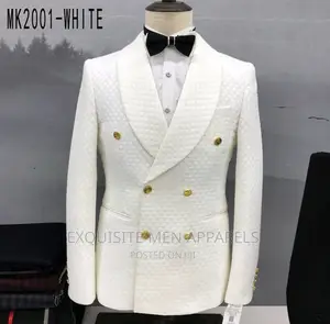 Quality Bespoke Double Breasted Tuxedo Men's Suit