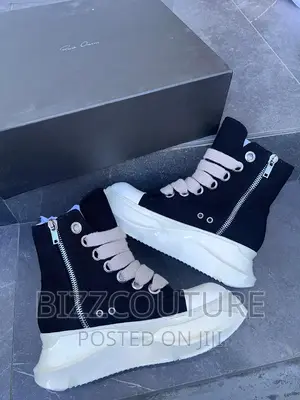 Original RICK OWEN DRKSHDW HEXA LOW Black Available in Store
