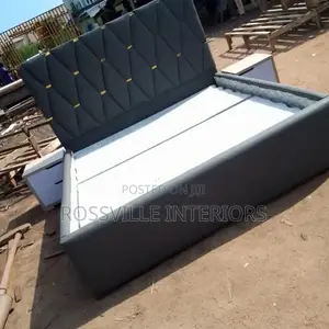 6ftby6ft Leather Padded Bedframe