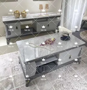 Marble Center Table and Tv Stand
