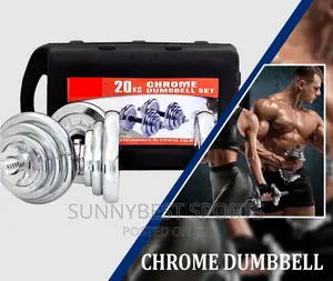 20 Kg Adjustable Dumbbell Chrome